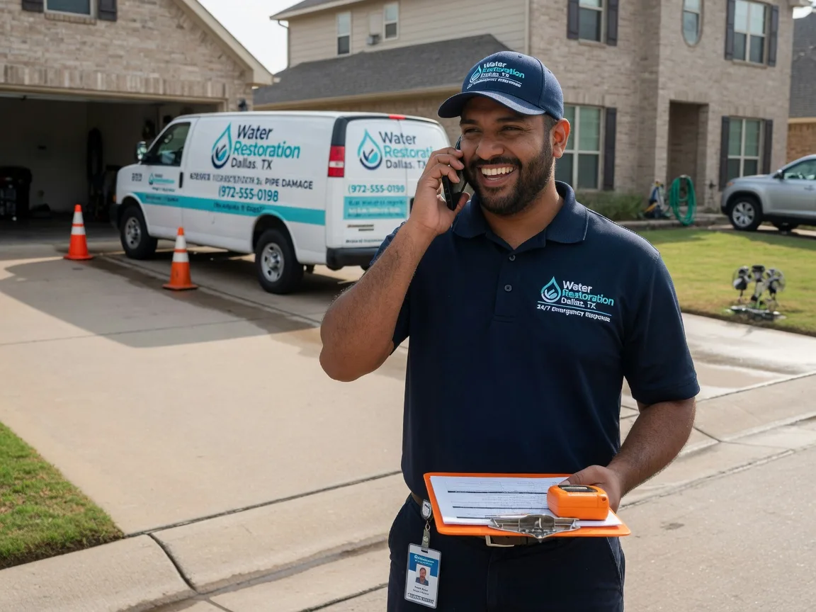 Burst Pipe Water Cleanup in Southmayd, TX